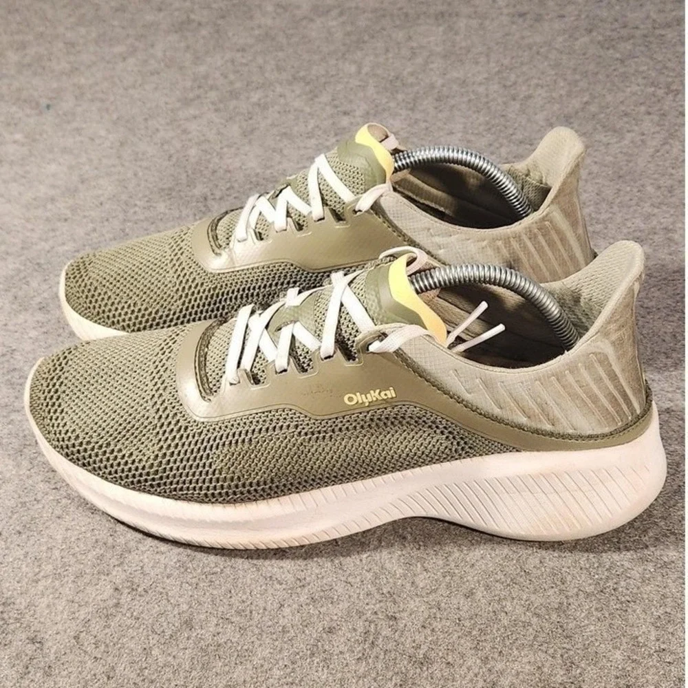 OluKai Island‎ Hopper Shoes Mens Size 10 Green Mesh Running Sneakers 10543-3939